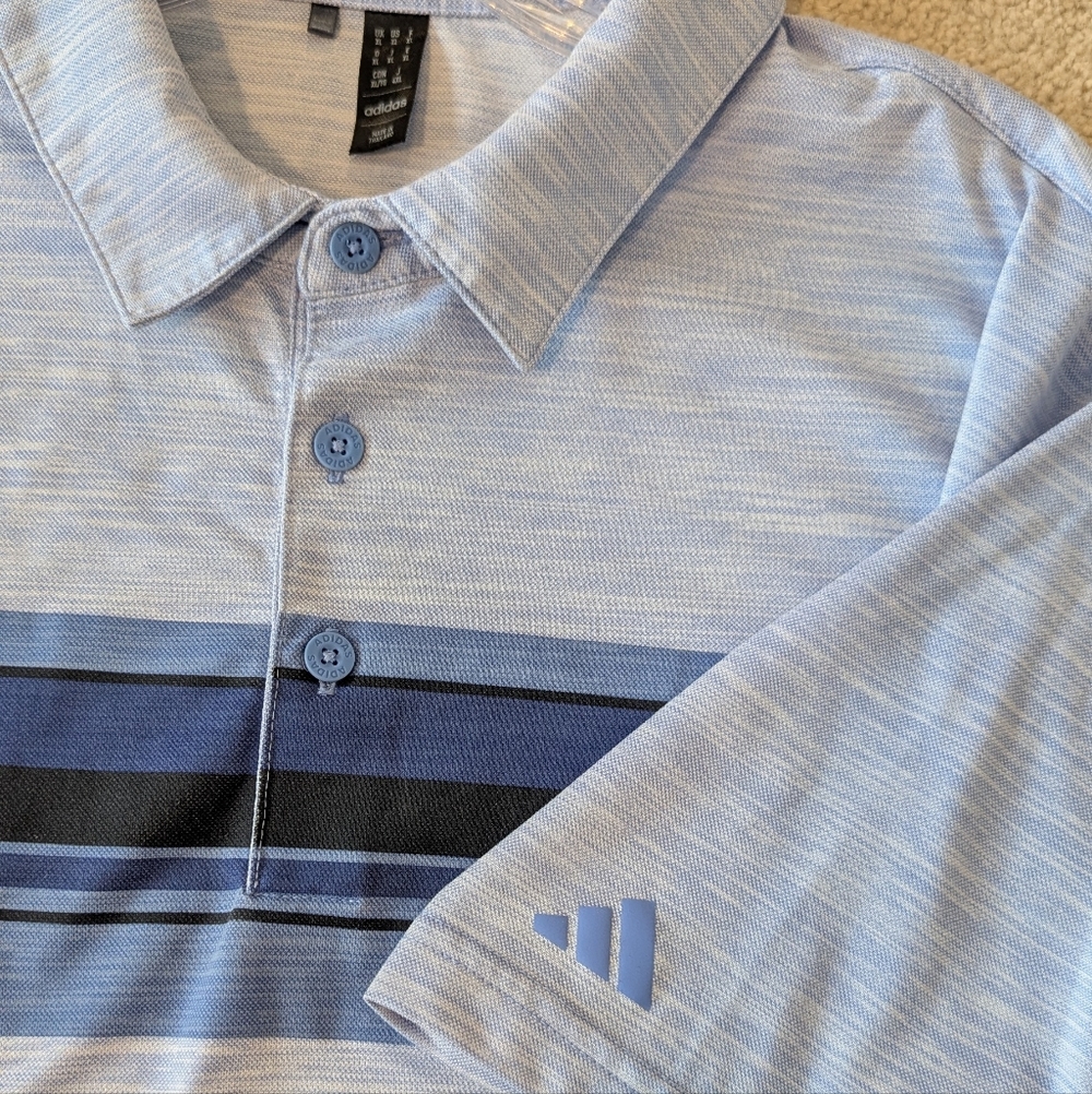 Adidas Men's Core Chest Graphic Short Sleeve Golf Polo Sz XL